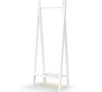 Portant à vêtements en bois de hêtre Essentiel blanc