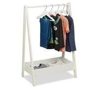 Portant à vêtements enfant - Penderie pour enfants - 99 x 64,5 x 42,5 cm - Blanc