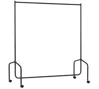 Homcom Portant Tringle à Vêtements en Acier Noir 152 x 33 x 6 cm Charge max.140 Kg