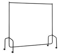Portant à vêtements - HOMCOM - avec roulettes tringle solide charge 140 kg vestiaire - acier - 180x60x170cm - noir