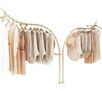 Portant à vêtements industriel moderne - Présentoir mural élégant pour vêtements, étagère polyvalente pour les magasins et la maison, portant à vêtements en métal durable, design peu encombrant