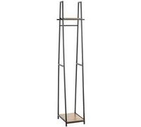 Paris Prix Portant à vêtements Miranda H166 cm Chêne foncé & noir MDF/métal