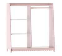 Armoire pour enfants de Vestnes avec tringle à vêtements 90 x 80 x 38 cm Barbe à papa / Blanc