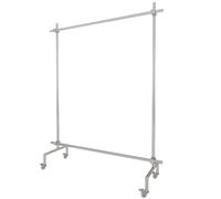 Portant à vêtements réglable en hauteur, robuste et équipé de roulettes, idéal pour les boutiques et les chambres à coucher. Porte-manteau en acier inoxydable pour l'organisation de votre chambre.