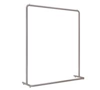 Portant à vêtements Tringle À Vêtements Robuste Avec Base En Forme De U, Porte-vêtements Argenté En Acier Inoxydable Pour Suspendre Et Exposer Des Vêtements, Porte-manteau Pour Cham(Size:100X40X160CM)