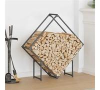 Portant de bois chauffage anthracite 100x25x100 cm Anthracite G