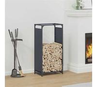 vidaXL Portant de bois chauffage anthracite 44x28x90 cm