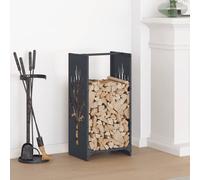 vidaXL Portant de bois chauffage anthracite 40x30x80 cm