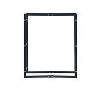 Portant de bois de chauffage Noir 80x25x100 cm Acier