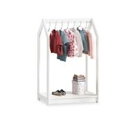 Portant enfant SALLY en pin massif - Blanc