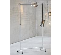 Portant mobile pour vêtements Boston Jan Kurtz Möbel blanc, Designer Jan Kurtz, 101x108-184x41 cm