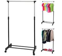 Portant pour vêtements - EYEPOWER - L 75,5 cm - Hauteur réglable - Avec roulettes