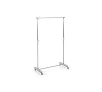Portant reglable en tube d'acier gris - L 81 x P 39 x H 96-160 cm --