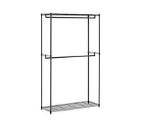 Portant vêtement en métal noir - 120 x 45 x 200 cm - 200 kg | Royal Catering