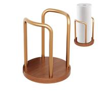 Porte-à café Support de vaisselle métallique robuste avec une base en bois | Distributeur de en Pour bureau, comptoir de bar, table de fête, magasin de boissons, café
