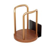 Porte-à café Support de vaisselle métallique robuste avec une base en bois | Distributeur de pour Tasse à Café pour bureau, cuisine, bar, comptoir, fête, table, café, espace détente