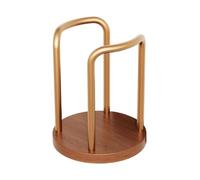 Porte-à café Support de vaisselle métallique robuste avec une base en bois | Porte-en pour Plan de Travail de Cuisine, Coin Bureau, Comptoir de Bar,
