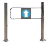 Porte à Sens Unique, portillon battant Automatique en Acier Inoxydable, Dispositif de Sortie à Sens Unique, sécurité pour magasins et accès par poussée Droite, Dimensions 50 x 97 cm, solutio