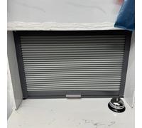 Porte Accordéon Interieur Porte Coulissante à Tambour Flexible pour Cuisine Ouverte, Kit de Porte Enroulable Rétractable Grise, Porte Accordéon de 40 50 60 80 90 cm de Large(100x50cm(39.4x19.7in))