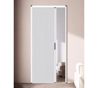 Porte Accordéon Interieur Porte Pliante Sans Perçage Portes Coulissantes, Porte-moustiquaire Accordéon de 180/190/200/210 cm de Hauteur, Porte Pliante Blanche pour Cuisine Douche(60x180cm (23.6x70.9in