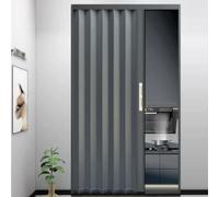 Porte Accordéon Pliante Intérieure En Alliage D'aluminium, Porte Accordéon | Porte accordéon pliable, son faible, personnalisable, for chambre à coucher, salle de bain, cuisine(RIGHT_120X205CM)