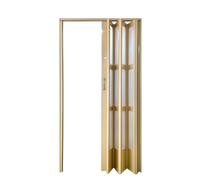 Porte Accordéon Pliante Sans Perçage pour Intérieur, Cadre Aluminium | Porte pliante sans perçage pour espaces de vie, idéale pour chambre et garde-manger, cadre en aluminium avec verrou