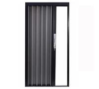 Porte Accordéon, Porte Pliante En Alliage D'aluminium | Avec Kits De Serrure Et De Quincaillerie, For Cuisine, Chambre À Coucher, Salle De Bain, Placard(RIGHT_75X180CM)