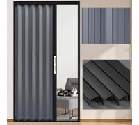 Porte Accordéon Sans Perçage, Pliante Intérieure En Alliage D'aluminium | Porte Temporaire Coulissante Rétractable, For Intérieur, Camping-car, Sous-sol, Salle(RIGHT_130X180CM)