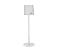 Porte-affiche A3 clipsable sur pied cadre aluminium Bi-Office