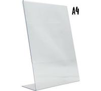 Porte affiche en L acrylique transparent Format A4 Securit G