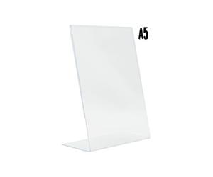Porte affiche en L acrylique transparent Format A5 Securit