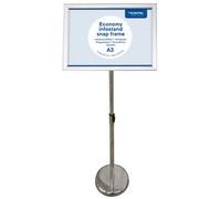 Porte-affiche sur pied ECONOMY + cadre, A4, noir