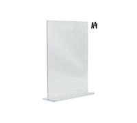Porte affiche vertical en acrylique transparent Format A4 Securit