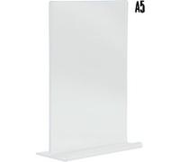 Porte affiche vertical en acrylique transparent Format A5 Securit G