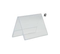 Porte affiche vertical en acrylique transparent Format A7 Securit