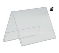 Porte affiche vertical en acrylique transparent Format A7 Securit