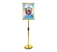 Porte-Affiches Robuste A2/A3/A4-9,6 x 13,5 Pouces, présentoir Horizontal, Solide et Durable, Convient à Une Utilisation intérieure/extérieure, livré avec Une Base et Une décoration Blanche