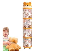 Porte-animaux en peluche - organisateur en peluche, support pour grande capacité | Tour mignonne avec roues pour la da della da della da da da pour decorazi