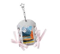 Porte-badge avec cordon - Étui pour cartes en cuir synthétique avec au design nœud étoilé - Porte-badge et coloré pour enseignants, travail et voyages - Idéal F