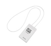 Porte-badge avec sangle de cou, lanière rétractable avec pochette pour carte en plastique transparent, pour réunions d ' affaires, conférences, propriétaire de badge rétractable