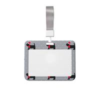 Porte-badge de Noël léger et transparent avec imprimé chiens mignons pour bureau, hôpital, conférence