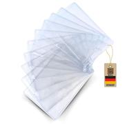 Porte-badge de protection format DIN A6 (documents 105 x 148 mm), montage vertical, transparent - - Livraison rapide et qualité supérieure (50 pièces, format portrait)