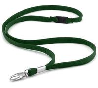 Porte-badge de sécurité avec système de rupture de charge - Fabriqué en polyester de haute qualité - Poche pour carte d'identité - Longueur : 46 cm - Clip métallique - Sangle de sécurité