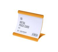 Porte-badge en alliage d'aluminium - Porte-cartes de bureau - Idéal pour les conférences, les récompenses et les expositions, support d'information de bureau
