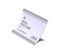 Porte-badge en alliage d'aluminium - Porte-cartes de bureau - Idéal pour les conférences, les récompenses et les expositions, support d'information de bureau