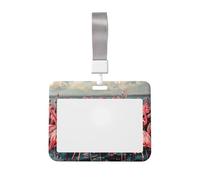 Porte-badge imprimé flamant rose, léger, transparent, étanche, bureau, hôpital, conférence