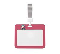 Porte-badge léger et transparent avec imprimé cochon mignon pour bureau, hôpital, conférence