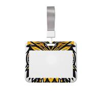 Porte-badge léger et transparent avec imprimé hibou mignon pour bureau, hôpital, conférence