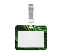 Porte-badge léger et transparent avec texture texturée verte, imperméable, pour bureau, hôpital, conférence