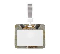 Porte-badge léger transparent et imperméable avec imprimé lama alpaga pour bureau, hôpital, conférence